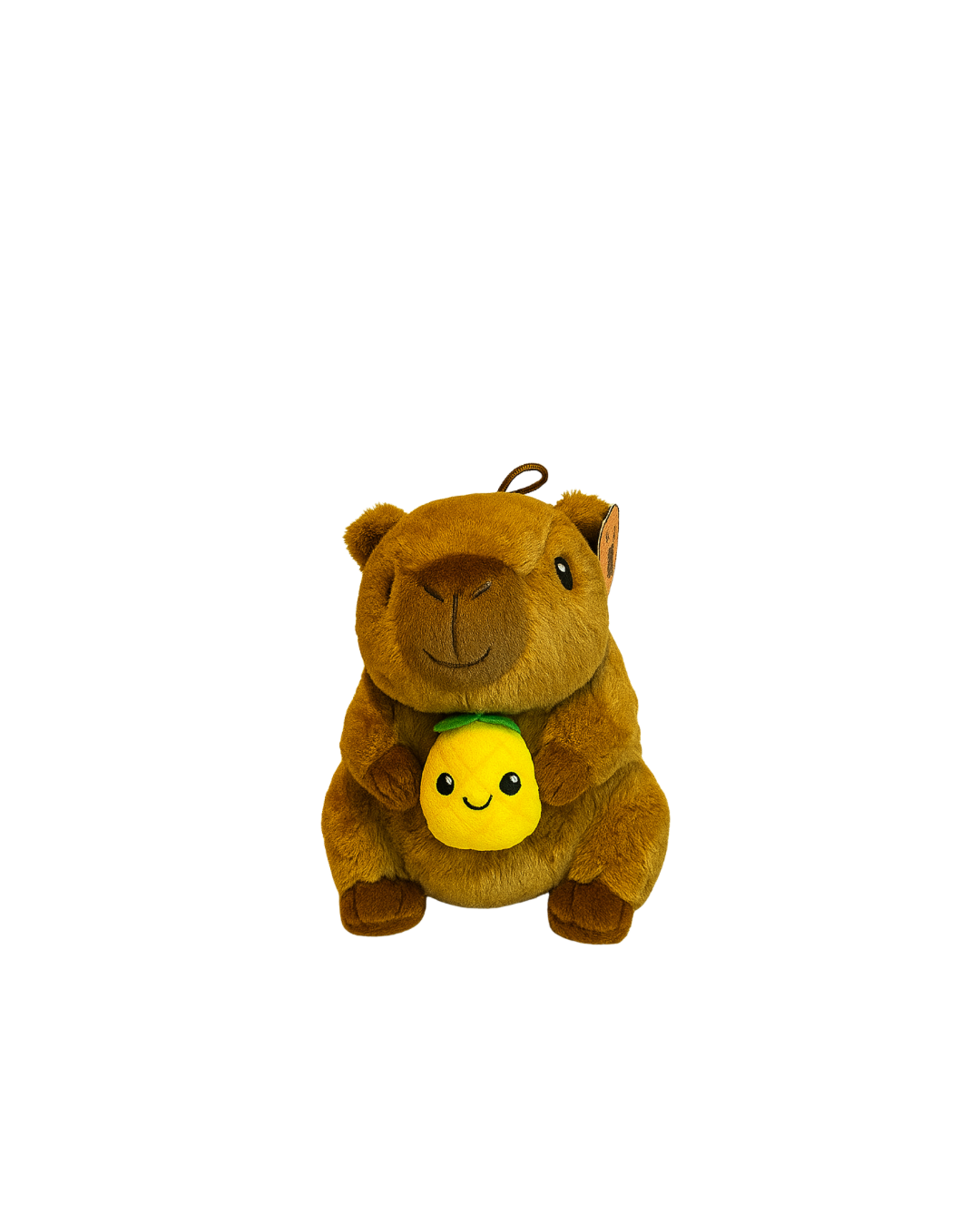 Peluche Capibara Holding Fruit 22cm