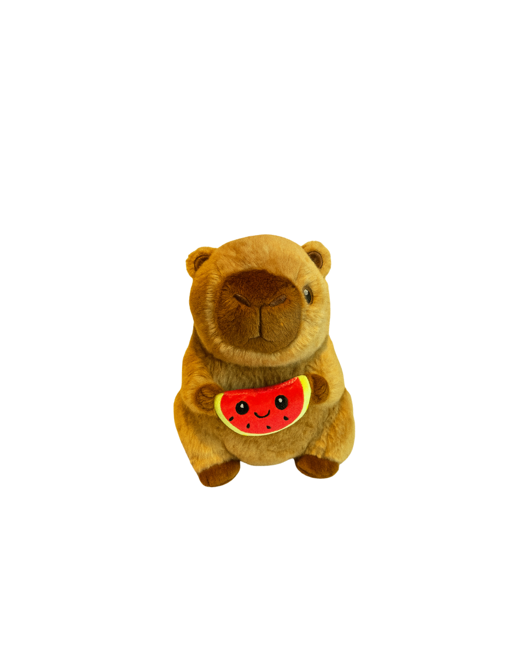 Peluche Capibara Holding Fruit 22cm