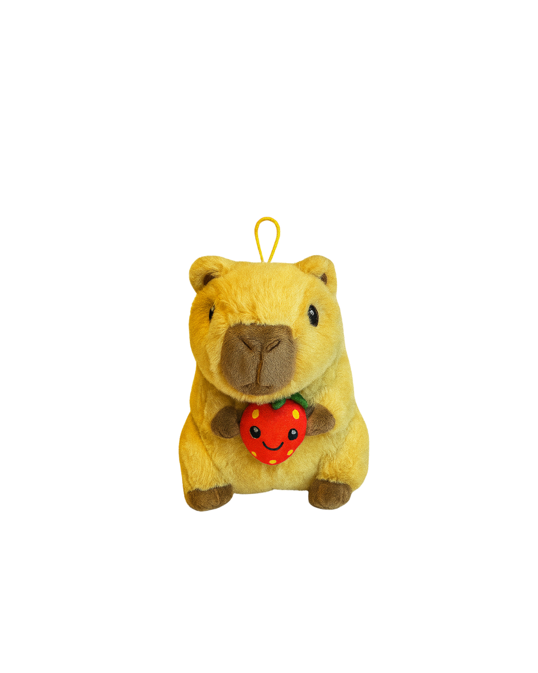 Peluche Capibara Holding Fruit 22cm
